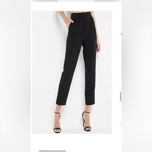 Express Super High Waisted Pleated Ankle Pant